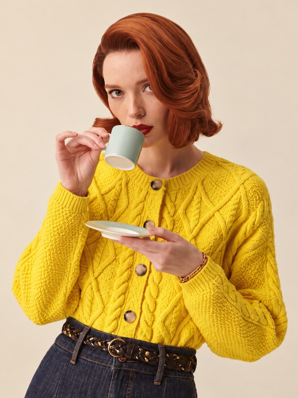 Joanie Cable Knot Cardigan